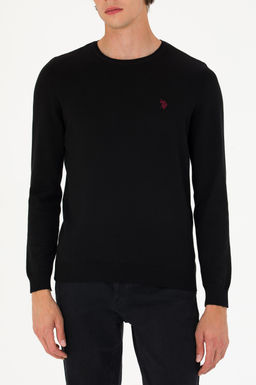 Свитер мужской U. S. Polo Assn Basic черный из хлопка - U.s. polo assn фото 20