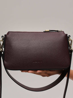 Сумка багет Deboro 31103 зимняя вишня