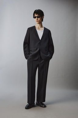 PANTAL?N TRAJE RELAXED FIT / Antracita oscuro - Zara фото 11