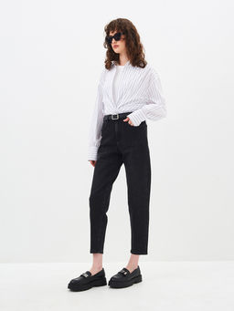 Женские джинсы mom fit с высокой посадкой - Mossmore фото 44