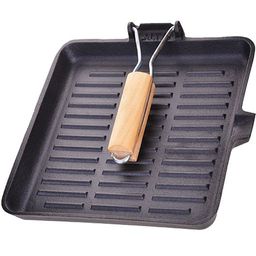 27680 Сковорода-гриль 26,5см чугун дер/руч MB (х6)