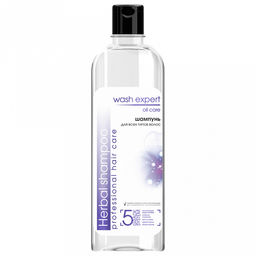Шампунь для волос "WASH Expert" 500мл, 7х5х24см, глубоко очищает, укрепляет и питает волосы, придавая им блеск (Казахстан)