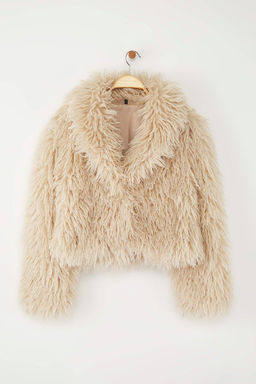 Bej Oversize Kal?p Kurk Mont TWOAW26MO00051