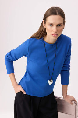 Saks Regular/Normal Kal?p Uzun Kollu Yumusak Orme Bluz TWOSS26BZ00693