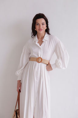 Martichelli Платье белое из вискозы  фото 2