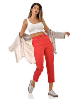 Легкие и комфортные летние брючки из хлопка с лайкрой