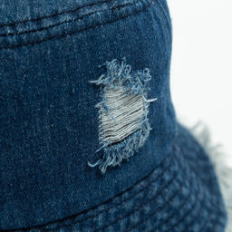 Панама унисекс MINAKU джинсовая, синяя, размер 56-58