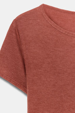 VESTIDO LARGO MANGA CORTA / Naranja - Zara фото 9