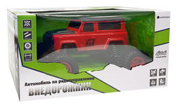 Р/У на аккумул. 1:14 "Внедорожник" красный (9/0018, "Нордпласт") в коробке