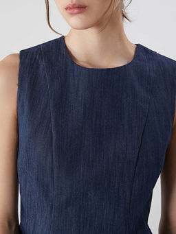 Bisiklet Yaka Kad?n Jean Bluz