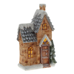 Фигурка декоративная "Домик" (подсветка, 3хААА, не прилаг.), L19 W11 H33 см, 2в.