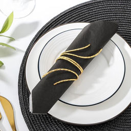 Кольцо для салфетки Нити, 4,55 см, цвет золотой - Simaland фото 3