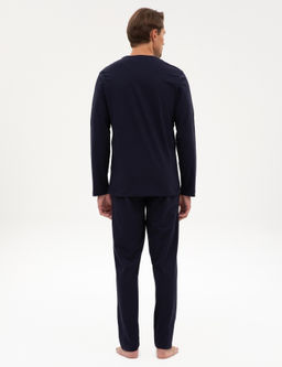 Lacivert Pijama Tak_m_