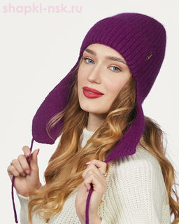 21222 1A KHW Кармо Ушанка женская флис (56-58)