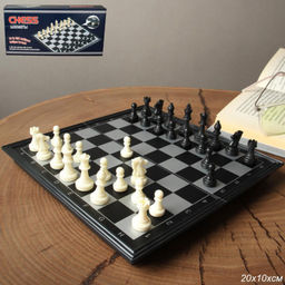 Игра настольная шахматы 20х10 / 7408 /уп 120/магнитная доска