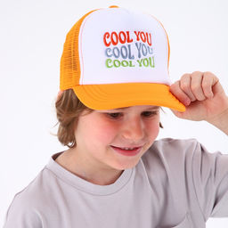 Кепка детская с сеткой COOL YOU, оранжевая, р-р 5254, 57 лет