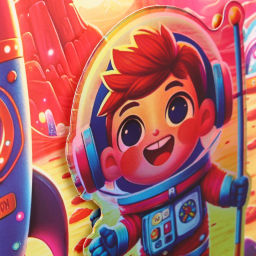 Пакет подарочный "Другая планета" 31*42*12 см