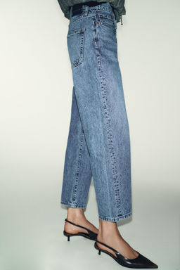 Z1975 CROPPED MID-WAIST JEANS - Zara фото 3