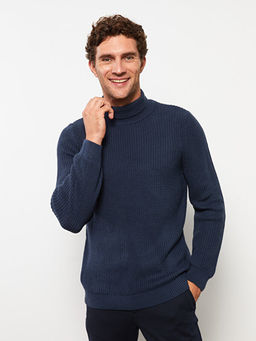 Bal?k?? Yaka Uzun Kollu Erkek Triko Kazak