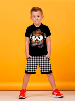 Костюм"Панда",темно-синий