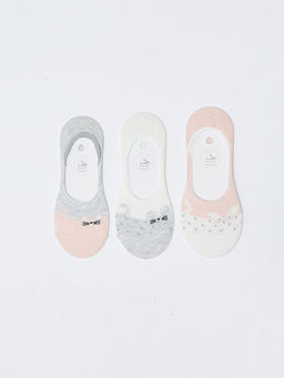 Desenli Kad?n Babet ?orap 3l?