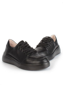 05-PDD180-6 BLACK Кроссовки женские (натуральная кожа) - Фабричный китай фото 12