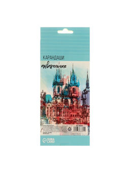 Карандаши цветные акварельные 12 цветов, заточенные, в картонной коробке - Calligrata фото 10
