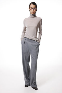 Pantalon de vestir de talle alto
