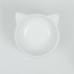 Миска керамическая Киса на подставке-лапках 200 мл 13 х 12 х 8 см, белая - Пижон фото 4