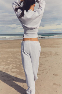 PLUSH TROUSERS WITH SLOGAN - Zara фото 4