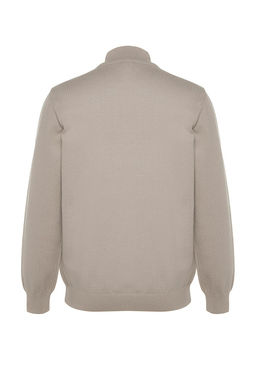 TRENDYOL MAN Premium Camel Regular Fit Yar?m Bal?kc? Yaka Yumusak Basic Triko Kazak TMNAW24KZ00055 - Trendyolmilla фото 30