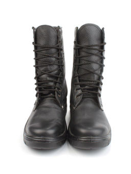 05-9001 BLACK Ботинки зимние мужские (искусственная кожа, искусственный мех)