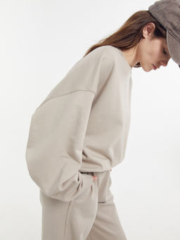 Свитшот женский в кофейно-коричневом цвете кофе с молоком 122949/1 - Mark formelle фото 4