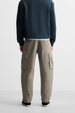 RELAXED FIT CARGO TROUSERS - Zara фото 3