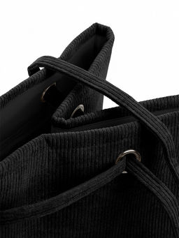 Корзина для белья 35x30x50 черный вельвет - Denastia фото 5