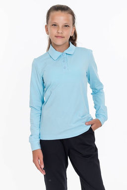 Футболка-поло М224111б голубой - Елена фото 3