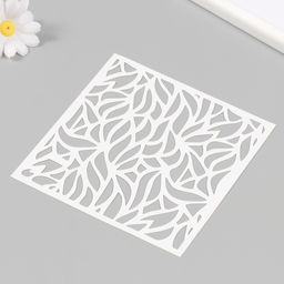 Пластиковый трафарет для творчества «Листья», шаблон, 15×15 см