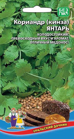Кориандр (Кинза) ЯНТАРЬ Высокое содержание витаминов, минералов и эфирных масел! Добавка к хлебу и кондитерским изделиям, в маринады, при приготовлении пряных семей!