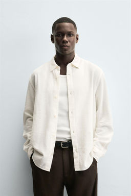 TEXTURED CHECK SHIRT - Zara фото 2