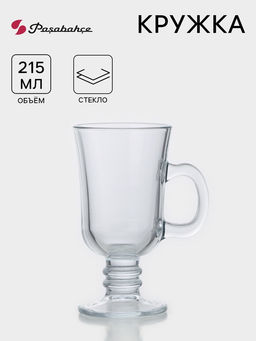Цена за 12 шт. Кружка Paşabahçe Pub, 215 мл, стекло, прозрачная