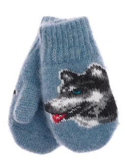 Варежки детские круговые "Собака" 0119-2