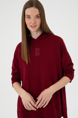 Kad_n Bordo Sweatshirt Sepette S_rpriz _ndirim - U.s. polo assn фото 2
