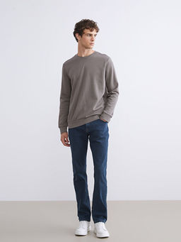 Bisiklet Yaka Erkek Sweatshirt