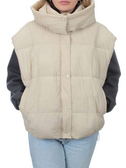 24001 BEIGE Жилет утепленный женский (100 гр. холоффайбер) - Fashion фото 3