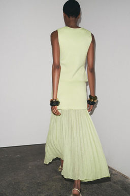 PLAIN KNIT WAISTCOAT TOP - Zara фото 17