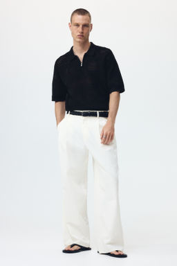 Polo en punto calado Relaxed Fit - H&m фото 3