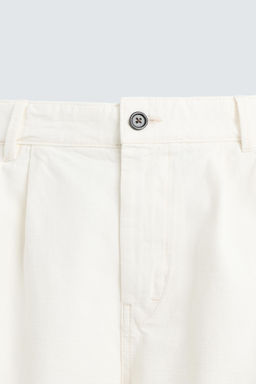 PLEATED RELAXED FIT BERMUDA SHORTS - Zara фото 27