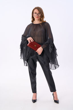 Костюм NIKVA н999-1 чёрный и чёрный в горох