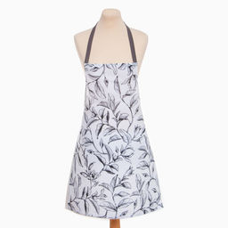 Фартук Доляна Plant leaves 60×70 см, цвет лент - микс, 100% хл, рогожка 164 г/м²