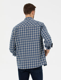 _ndigo Comfort Fit Uzun Kollu G_mlek